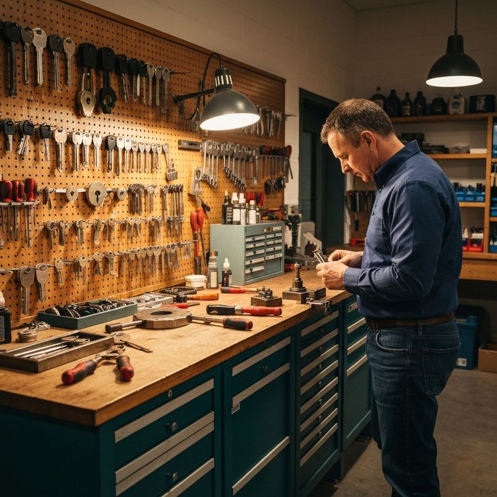 Professional locksmith background